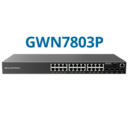 Grandstream GWN7803P 24-Port Layer 2+ Managed PoE+ Switch